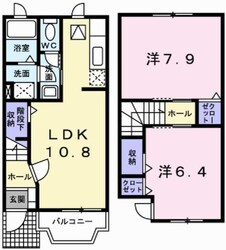 セレニティ薬師Ｂの物件間取画像